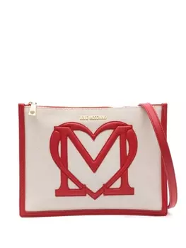Love Moschino сумка через плечо с логотипом, нейтральный цвет