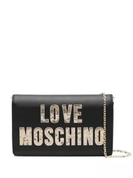 Love Moschino сумка через плечо с логотипом, черный