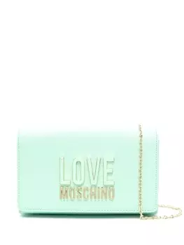 Love Moschino сумка через плечо с логотипом, зеленый