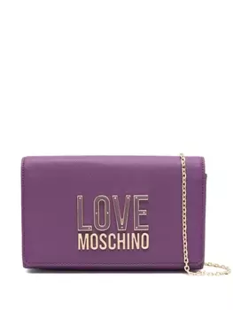 Love Moschino сумка через плечо с логотипом, фиолетовый