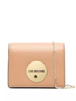 Love Moschino сумка через плечо с логотипом, нейтральный цвет