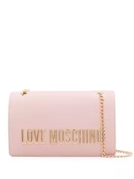 Love Moschino сумка через плечо с логотипом, розовый