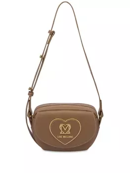 Love Moschino сумка через плечо с логотипом, коричневый