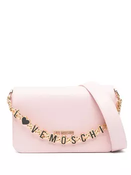 Love Moschino сумка через плечо с логотипом, розовый