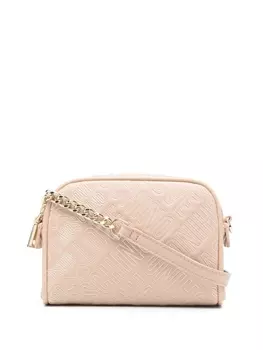 Love Moschino сумка через плечо с тисненым логотипом, нейтральный цвет