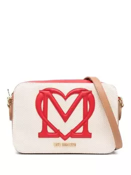 Love Moschino сумка через плечо с тисненым логотипом, серый