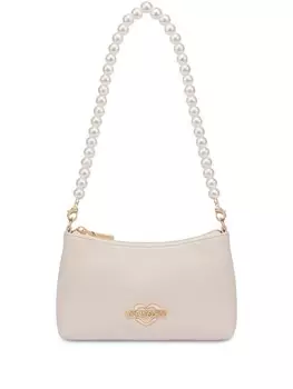 Love Moschino сумка на плечо Golden Heart, нейтральный цвет