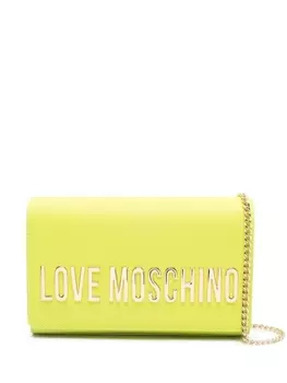 Love Moschino сумка на плечо с логотипом, зеленый