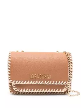 Love Moschino сумка на плечо с логотипом, нейтральный цвет