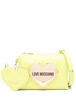 Love Moschino сумка на плечо с логотипом, желтый