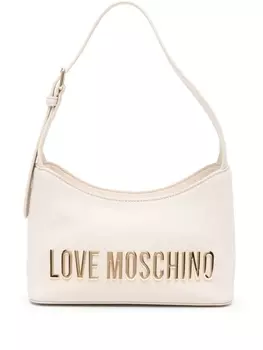 Love Moschino сумка на плечо с логотипом, нейтральный цвет
