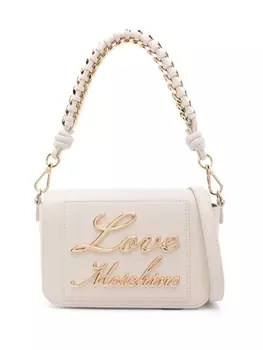 Love Moschino сумка на плечо с логотипом, нейтральный цвет