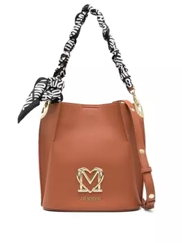 Love Moschino сумка на плечо с логотипом, коричневый