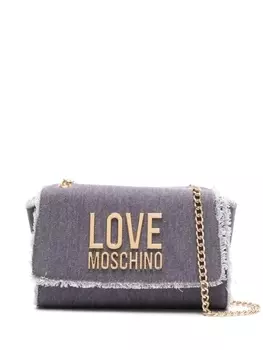 Love Moschino сумка на плечо с логотипом, синий
