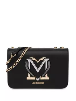 Love Moschino сумка на плечо с логотипом, черный
