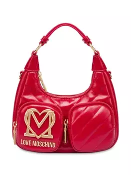 Love Moschino сумка на плечо с логотипом, красный