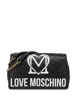 Love Moschino сумка на плечо с логотипом, черный