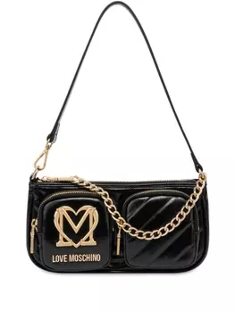 Love Moschino сумка на плечо с логотипом, черный