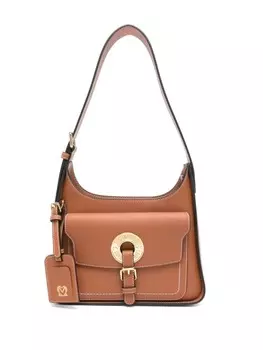 Love Moschino сумка на плечо с логотипом, коричневый