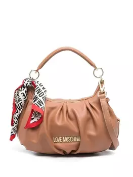 Love Moschino сумка на плечо с платком, коричневый
