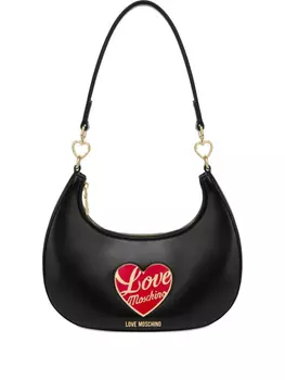 Love Moschino сумка на плечо с пряжкой в форме сердца, черный