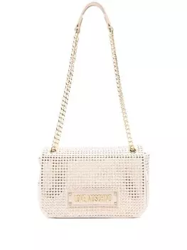 Love Moschino сумка на плечо с заклепками, нейтральный