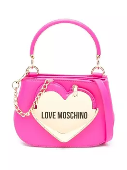 Love Moschino сумка-тоут размера мини с логотипом, розовый