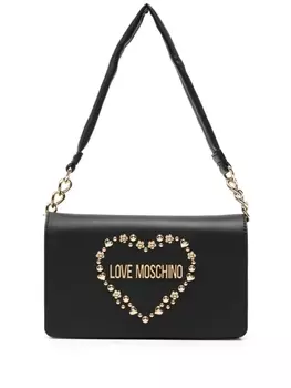 Love Moschino сумка-тоут с логотипом, черный