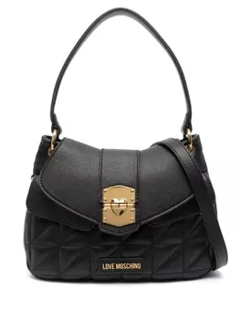 Love Moschino сумка-тоут с логотипом, черный