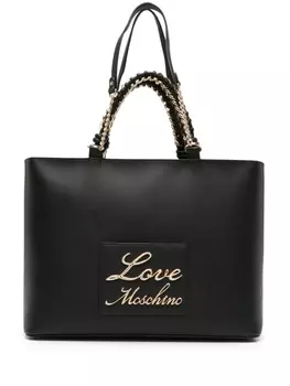 Love Moschino сумка-тоут с логотипом, черный