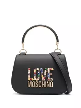 Love Moschino сумка-тоут с логотипом, черный