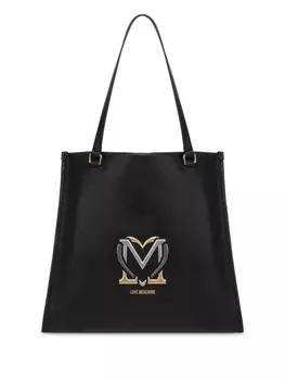 Love Moschino сумка-тоут с логотипом, черный