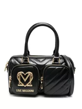 Love Moschino сумка-тоут с логотипом, черный
