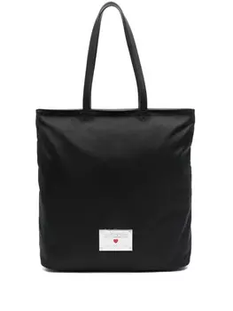 Love Moschino сумка-тоут с логотипом, черный