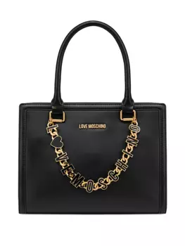 Love Moschino сумка-тоут с логотипом, черный