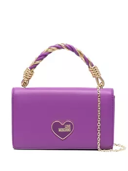 Love Moschino сумка-тоут с логотипом, фиолетовый