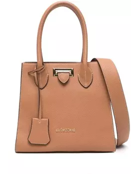 Love Moschino сумка-тоут с логотипом, коричневый