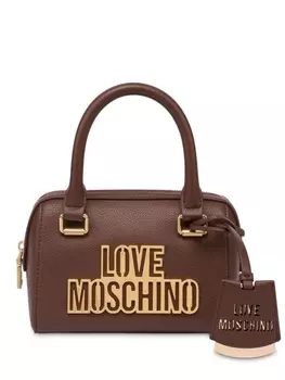 Love Moschino сумка-тоут с логотипом, коричневый