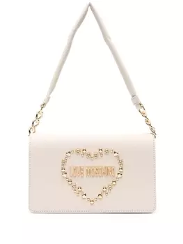 Love Moschino сумка-тоут с логотипом, нейтральный цвет