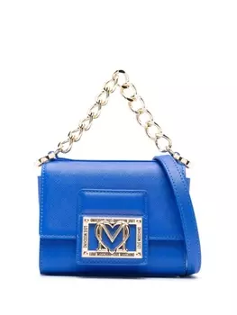 Love Moschino сумка-тоут с логотипом, синий