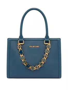 Love Moschino сумка-тоут с логотипом, синий