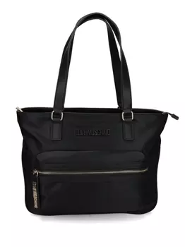 Love Moschino сумка-тоут с тисненым логотипом, черный
