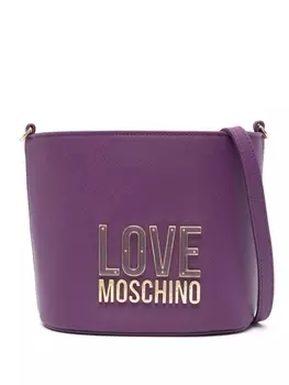 Love Moschino сумка-ведро с логотипом, фиолетовый