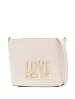 Love Moschino сумка-ведро с логотипом, нейтральный цвет