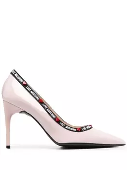 Love Moschino туфли-лодочки с логотипом, розовый