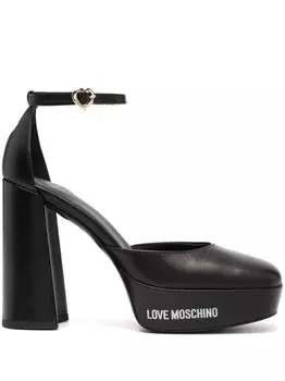 Love Moschino туфли с логотипом, черный