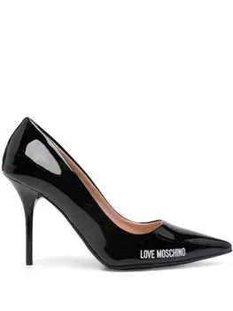 Love Moschino туфли с логотипом, черный