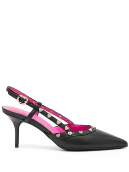 Love Moschino туфли с ремешком на пятке, черный