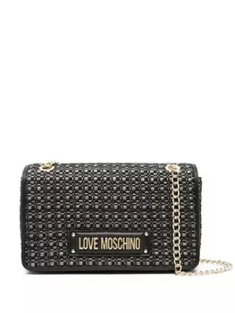 Love Moschino жаккардовая сумка через плечо, черный