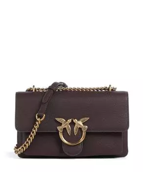 Love soft мини-сумка через плечо из зернистой кожи Pinko, фиолетовый